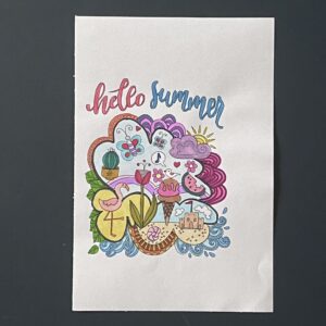 Coloriage - Hello summer