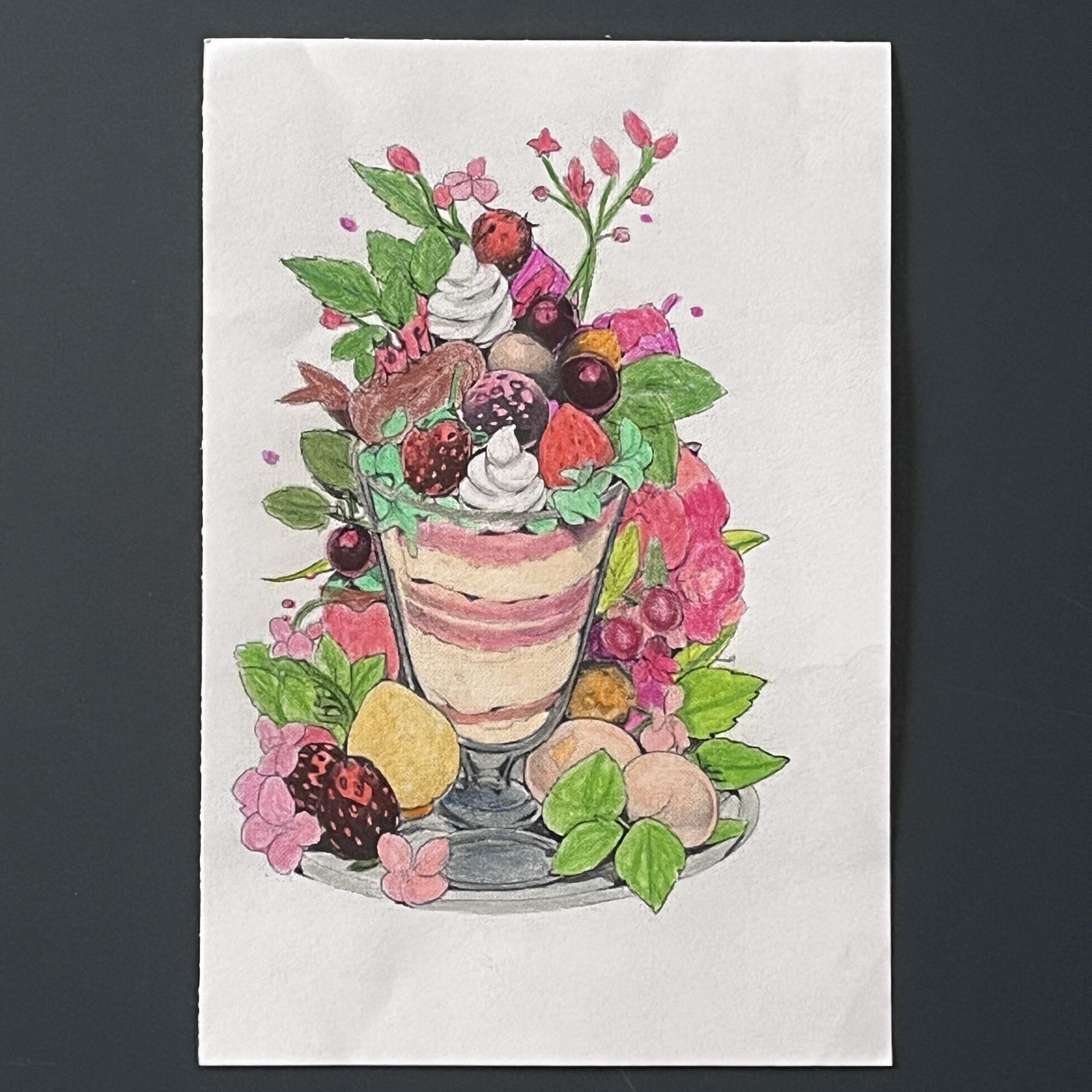 Coloriage - Coupe de fruits