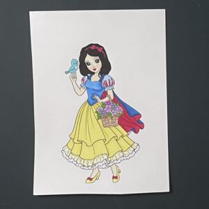 Coloriage - Blanche-Neige