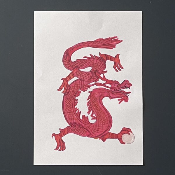 Coloriage - Dragon asiatique