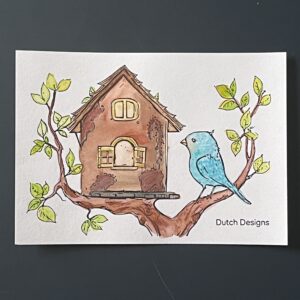 Coloriage - Maison d'oiseau