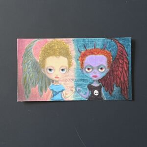 Coloriage - Ange et démon