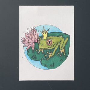 Coloriage - Le roi grenouille