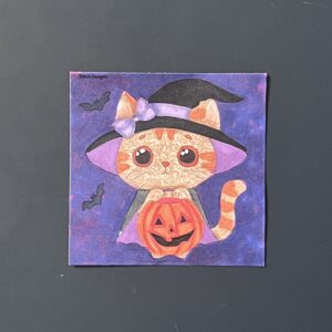 Coloriage - Le chat d'Halloween