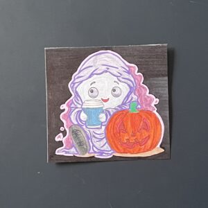 Coloriage - Le fantôme d'Halloween
