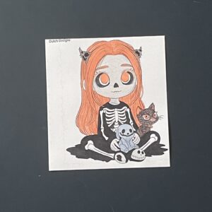Coloriage - Miss squelette
