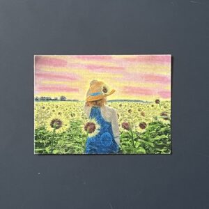 Coloriage - Champ de tournesols