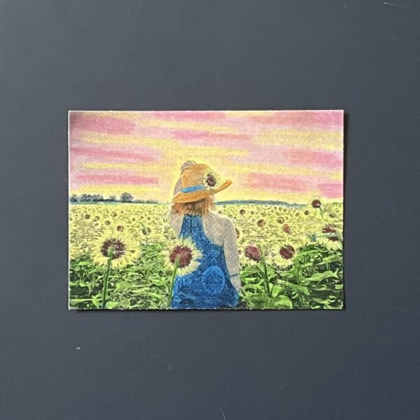 Coloriage - Champ de tournesols