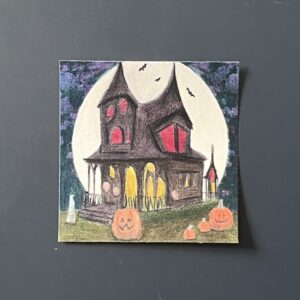 Coloriage - Halloween house