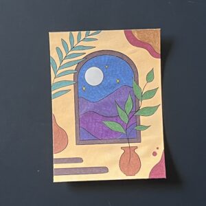 Coloriage - Depuis ma fenêtre