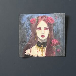 Coloriage - Gothic red girl