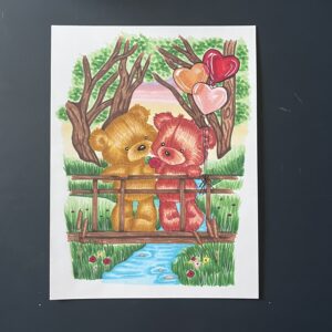 Coloriage - Sur le pont