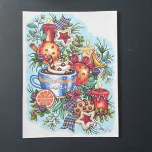 Coloriage - Festivités de Noël