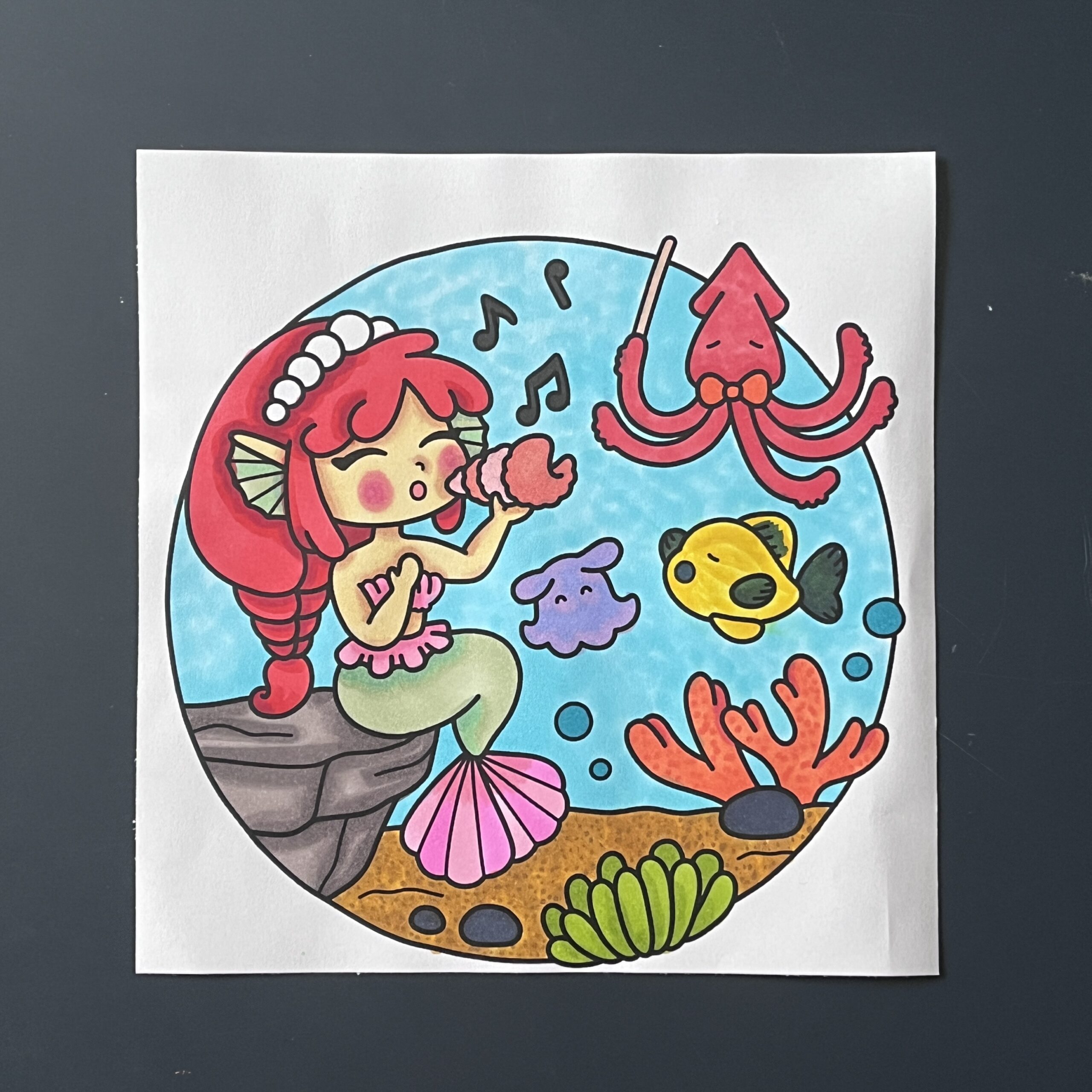 Coloriage - Sous l'océan