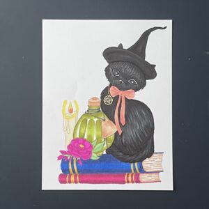 Coloriage - Chat sorcier