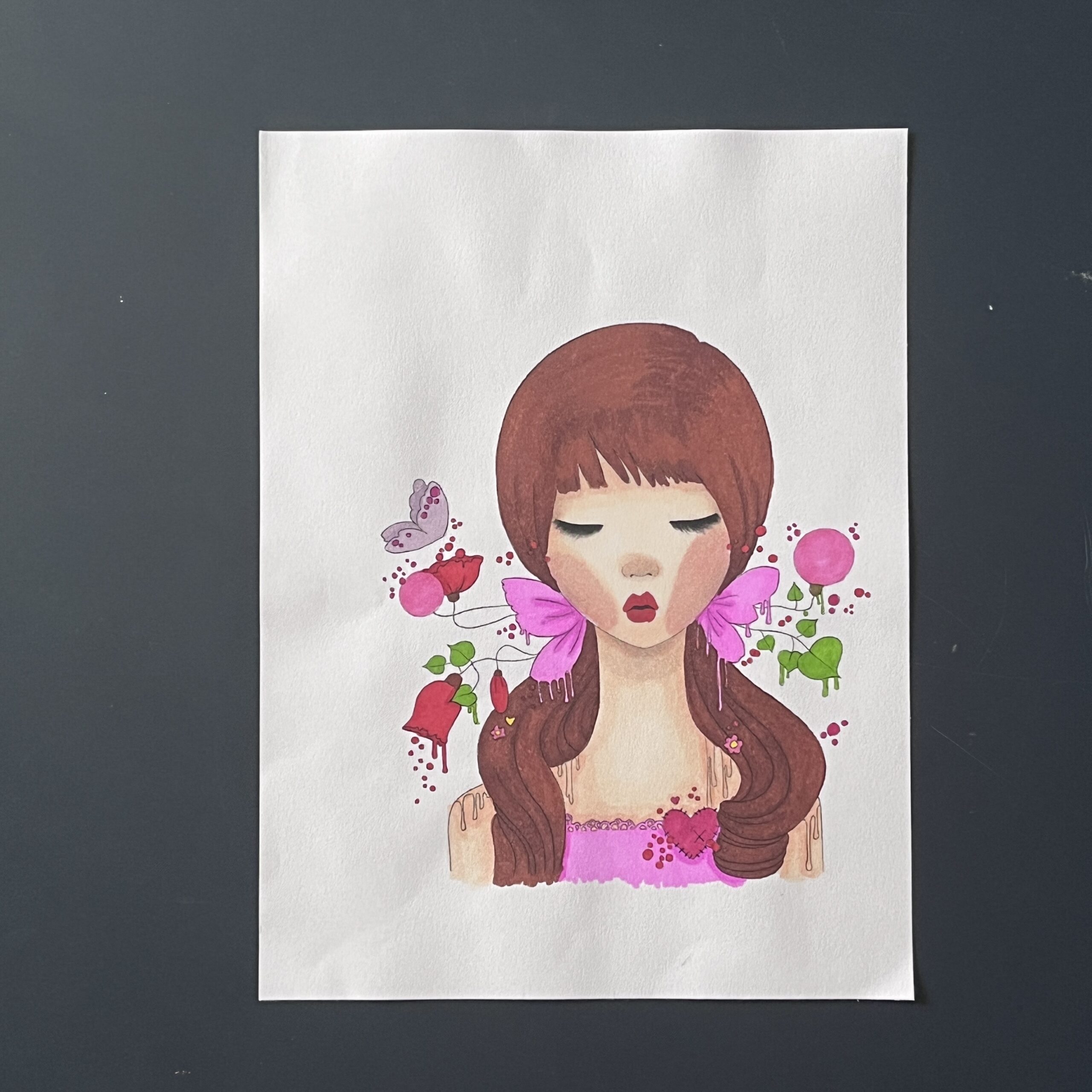 Coloriage - Rêveuse