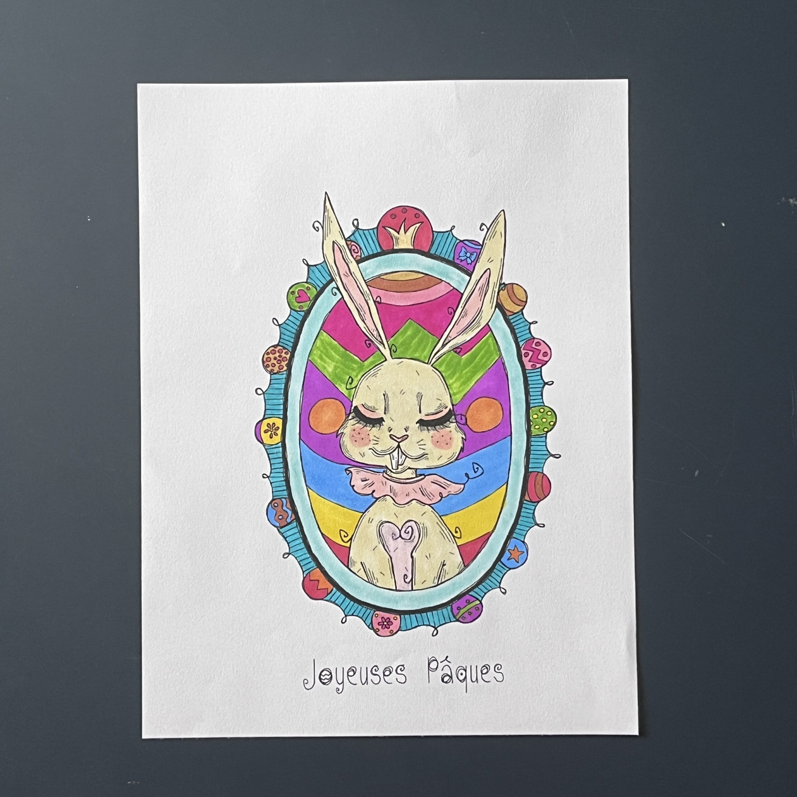 Coloriage - Joyeuses Pâques