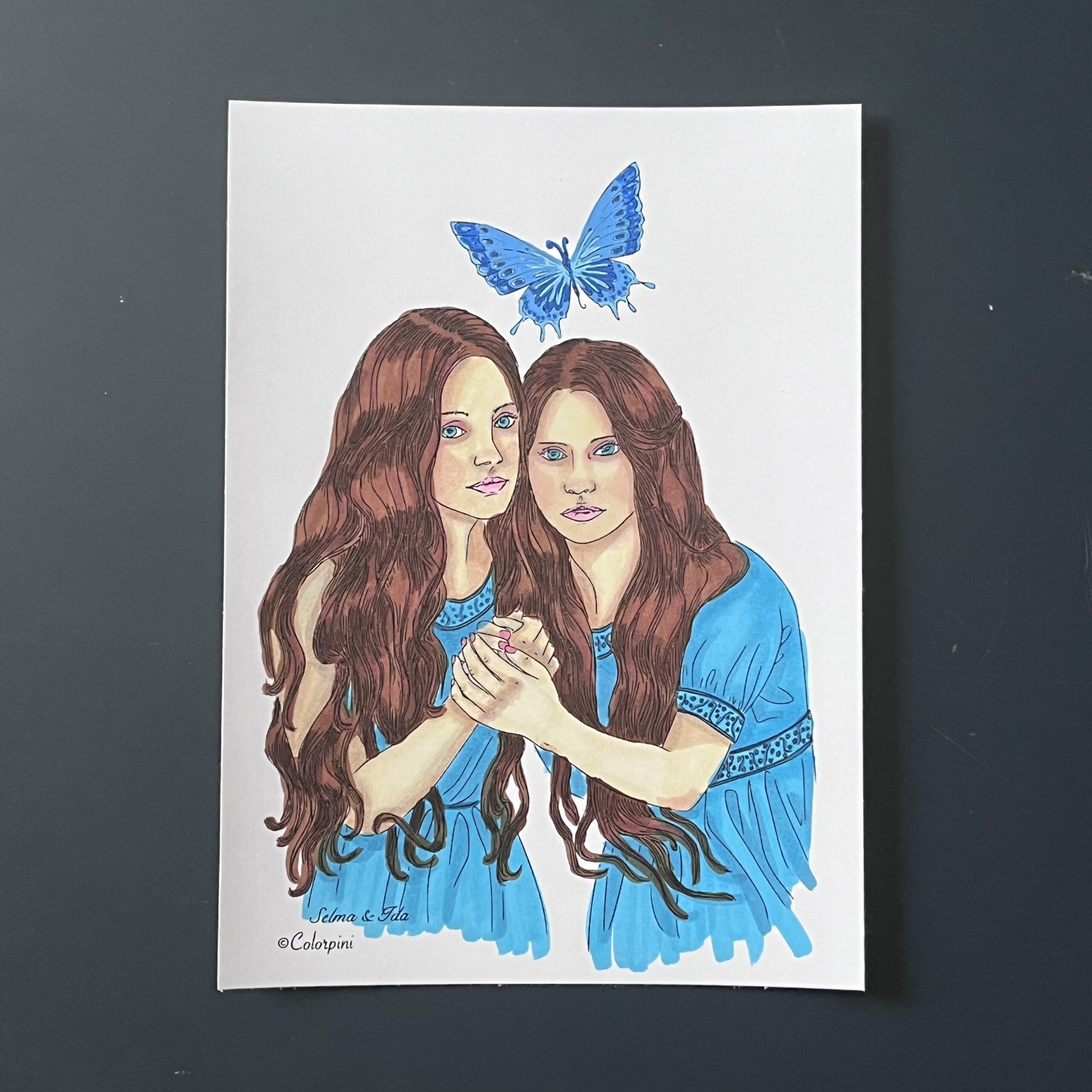 Coloriage - Selma et Tala