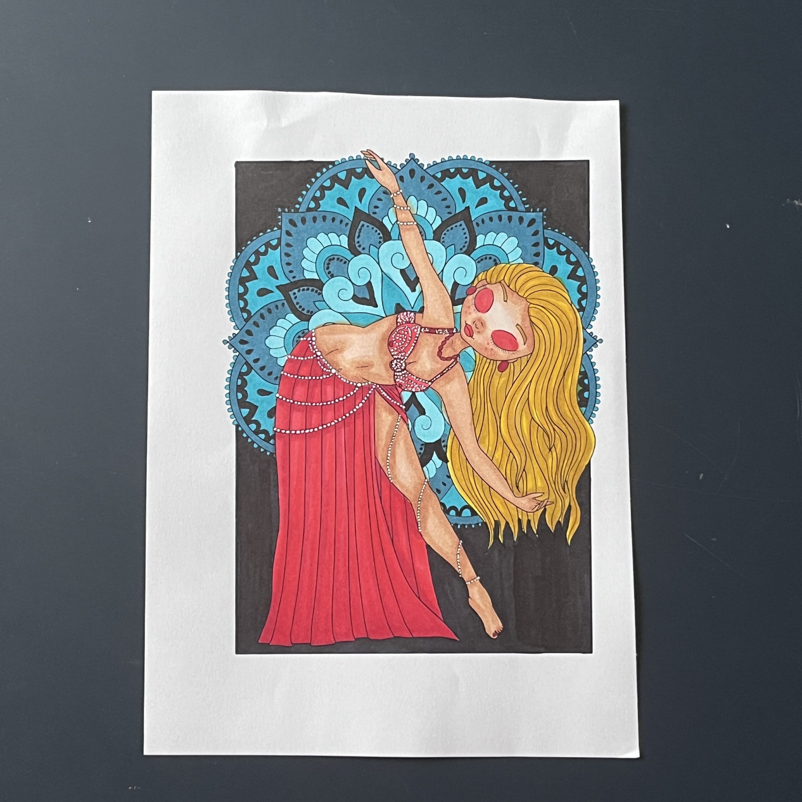 Coloriage - Belly dance