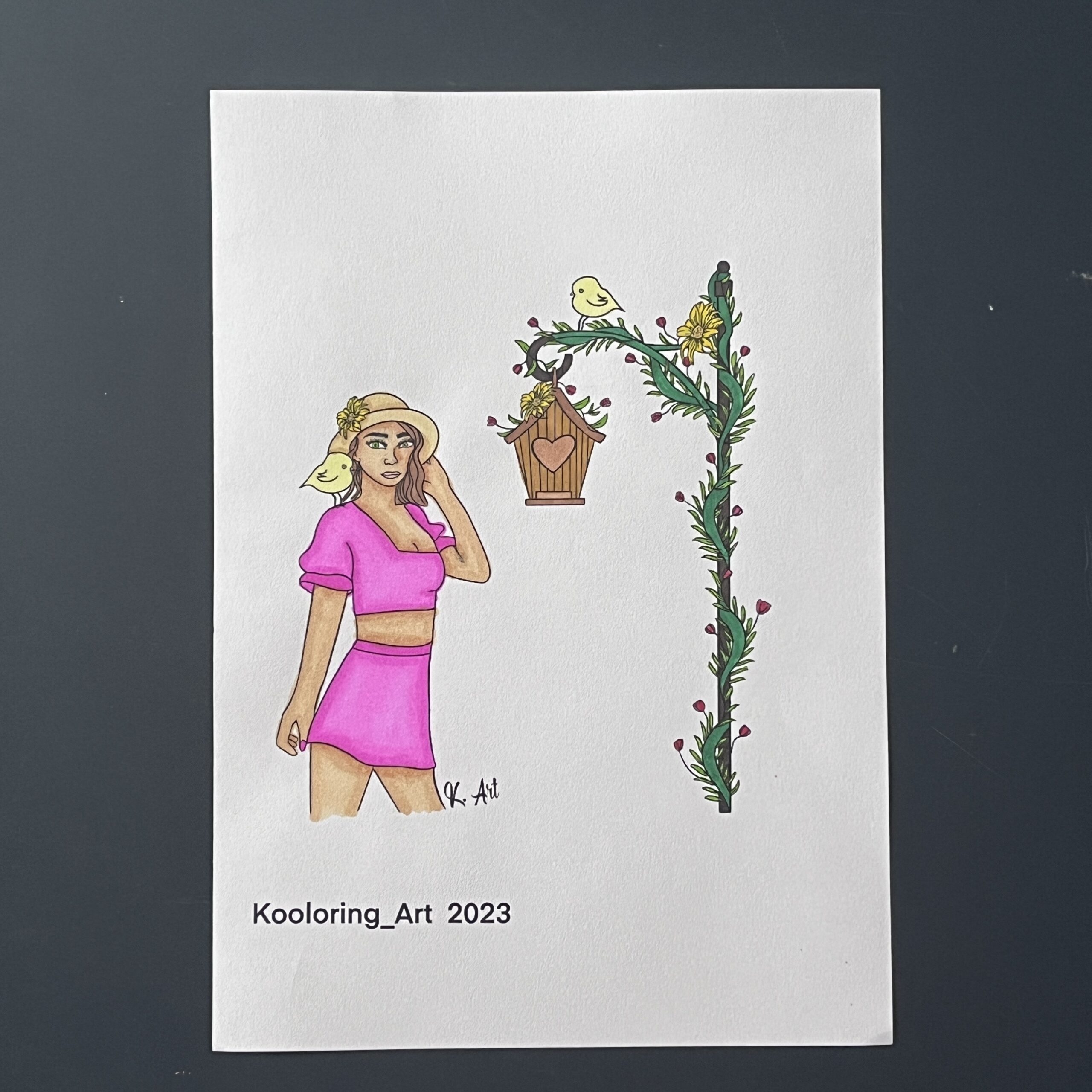 Coloriage - Printemps