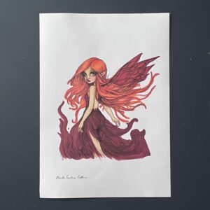 Coloriage - Fée du feu