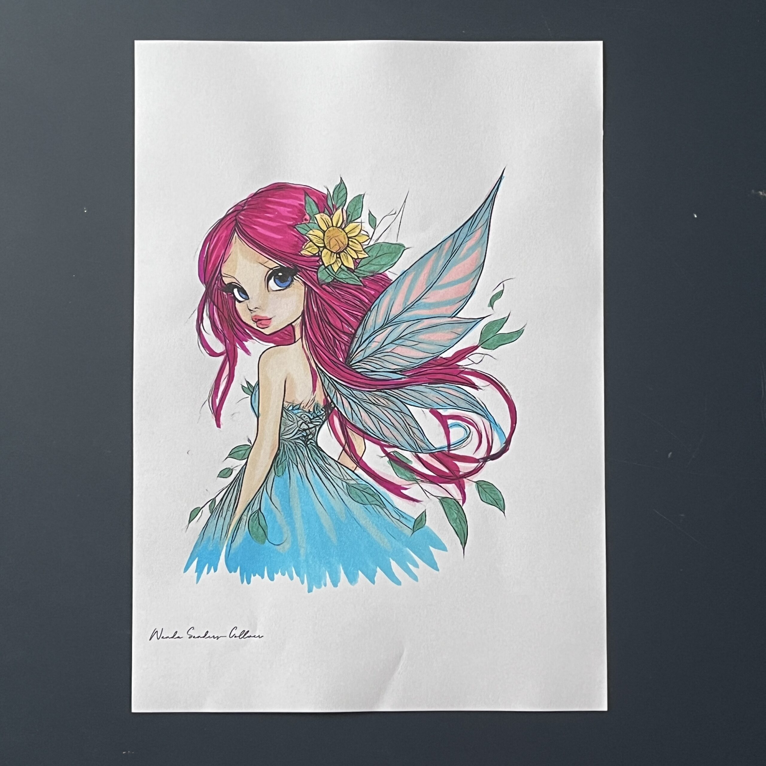 Coloriage - Fée de la nature