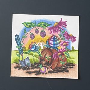 Coloriage - Snail scene