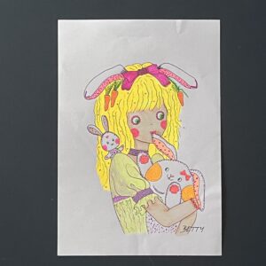 Coloriage - Doudou lapin