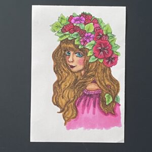 Coloriage - Le temps des fraises