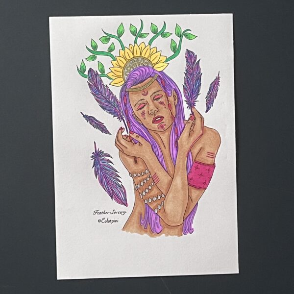 Coloriage - Feather sorcery